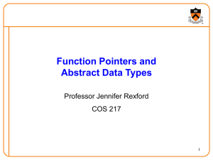 Function Pointers and Abstract Data Types