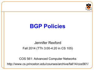 BGP policies