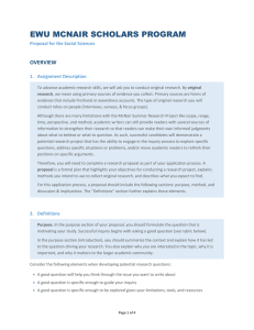 research proposal