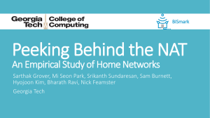 Peeking Behind the NAT An Empirical Study of Home Networks
