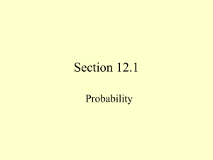 Section 12.1 Probability