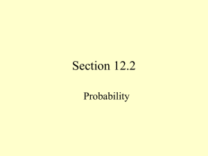 Section 12.2 Probability