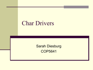 Char Drivers