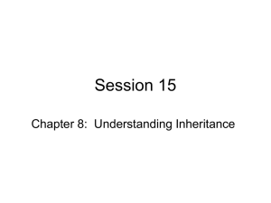 Chapter 8: Understanding Inheritance