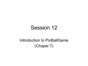Pinball Game (Versions 1 and 2)