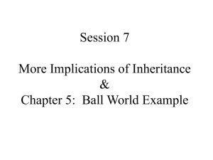 More Implications of Inheritance Ball World Example