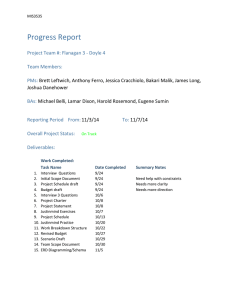 Progress Report 11/7
