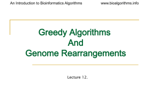 More Genome Rearrangements (.ppt)