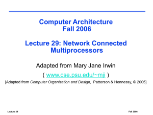 Network Connected Multiprocessors PowerPoint
