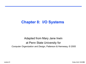 I/O Buses PowerPoint