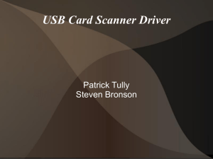 USB Card Scanner Driver Patrick Tully Steven Bronson