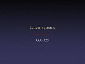 Solving linear systems*
