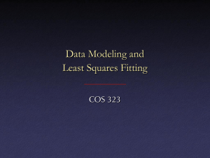 Data modeling and least squares fitting*