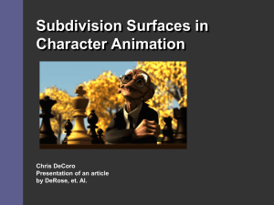 Subdivision Surfaces Presentation