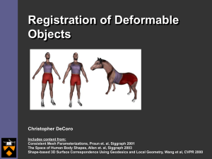 Deformable Object Registration Presentaion