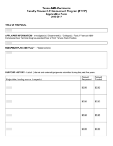 FREP Application (Complete Proposal Packet) FORM
