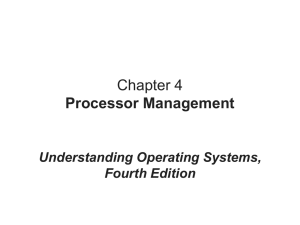 Chapter 4 Processor Management Understanding Operating Systems, Fourth Edition