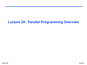 Intro. to Parallel Programming