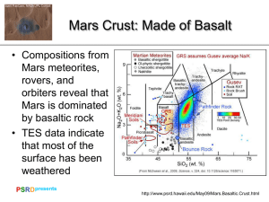 Mars Crust: Made of Basalt
