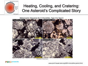 Heating, Cooling, and Cratering: One Asteroid’s Complicated Story P S