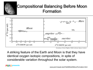 Compositional Balancing Before Moon Formation