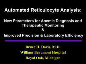 Automated Reticulocyte Analysis