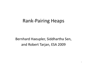 Rank Pairing Heaps-Powerpoint