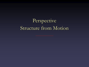 Perspective Structure from Motion