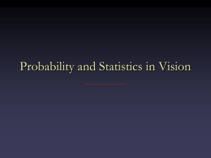 Probability and Statistics in Vision