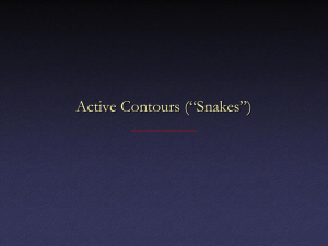 Active Contours (“Snakes”)