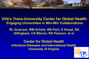 Overview of the University of Virginia's Center for Global Health program