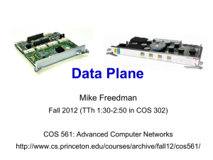 Data Plane Mike Freedman