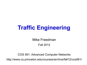 Traffic Engineering Mike Freedman