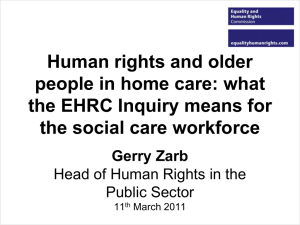 Human rights and older people in home care: what