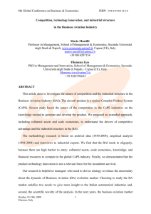 Competition, Technology Innovation, And Industrial Structure In The Business Aviation Industry