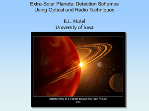 Extra solar Planet Searches