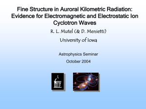 AKR Fine Structure