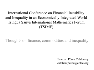 International Conference on Financial Instability Tsingua Sanya International Mathematics Forum