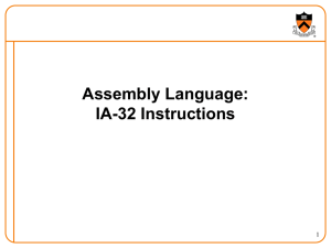 Toward the Hardware: Assembly Language 2