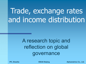 Exchange rates and income distribution
