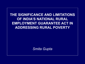 ''Significance and limitations of India's National Rural Employment Guarantee Programme in addressing rural poverty''