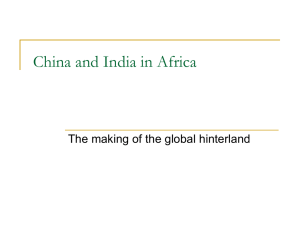 Rapid growth in China and India: The impact on Africa
