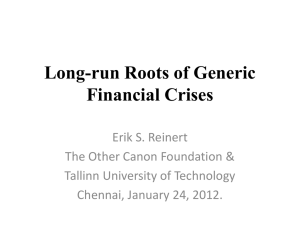 Long-run Roots of Generic Financial Crises