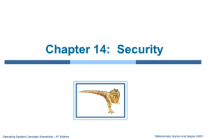 Chapter 14:  Security Silberschatz, Galvin and Gagne ©2011 – 8