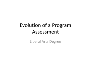 Evolution of a Program Assessment Liberal Arts Degree