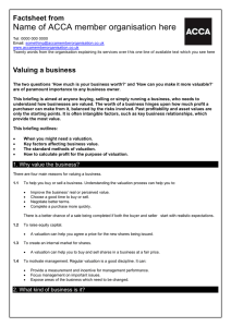BHP guide to... Valuing a business