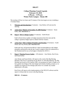 DRAFT  College Planning Council Agenda February 25, 2010