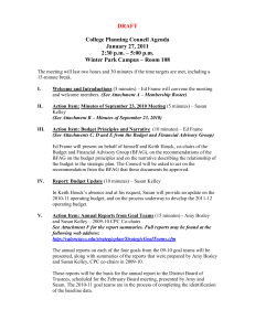 DRAFT  College Planning Council Agenda January 27, 2011