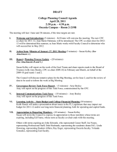 DRAFT  College Planning Council Agenda April 28, 2011