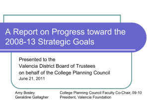 Strategic Goals Four Board Presentation